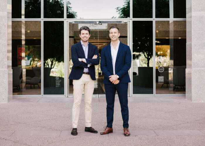 Hawthorne Renewables Co-Founders and Co-CEOs Conor Grogan (left) and Colin Murphy