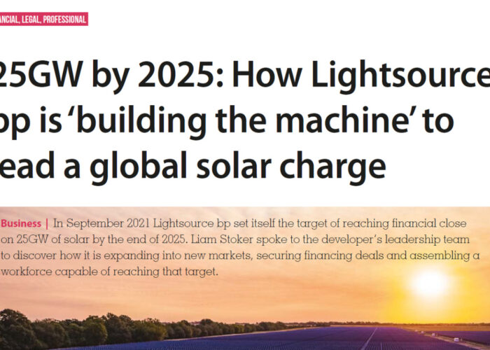How Lightsource bp is ‘building the machine’ to lead a global solar charge