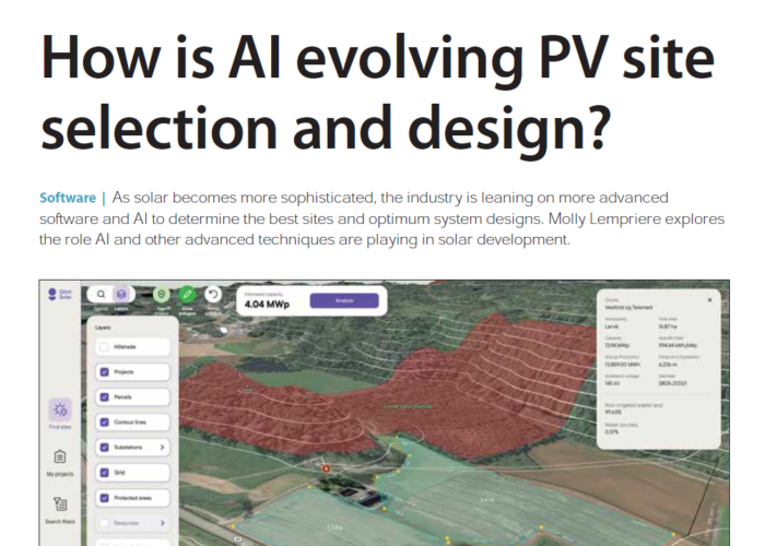 How is AI evolving PV site selection and design