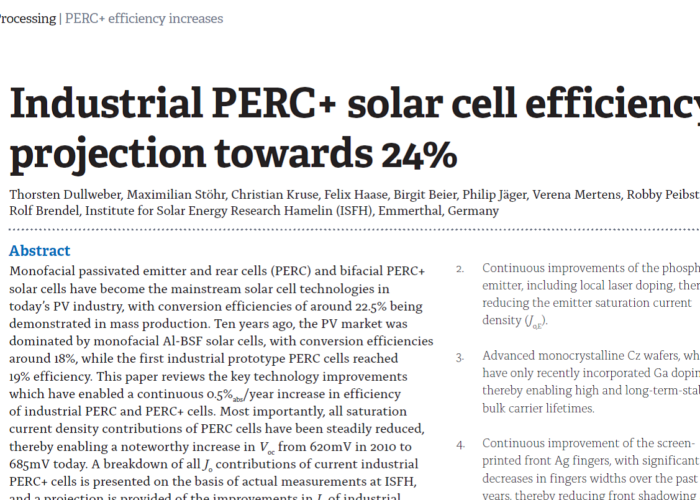 Industrial-PERC-solar-cell-efficiency