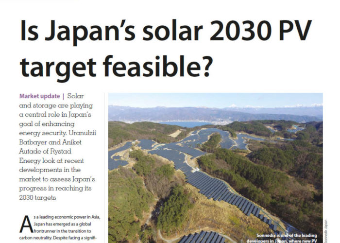 Is Japan’s solar 2030 PV target feasible