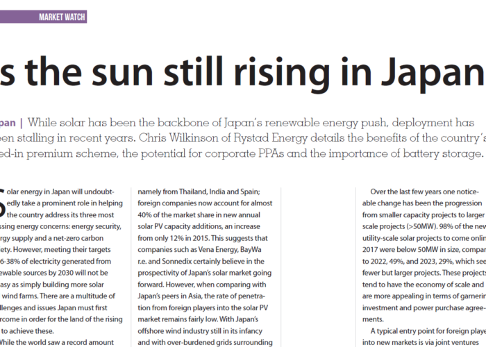 Is the sun still rising in Japan