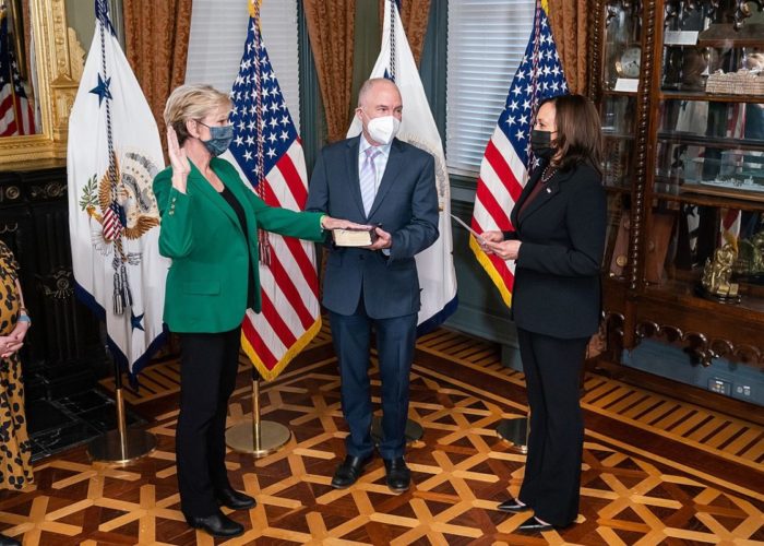 Jennifer Granholm was sworn in as US Energy Secretary last month. Image: