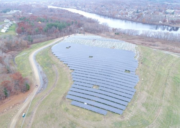 A solar project from Kearsarge atop a landfill site. Image: Kearsarge Energy.