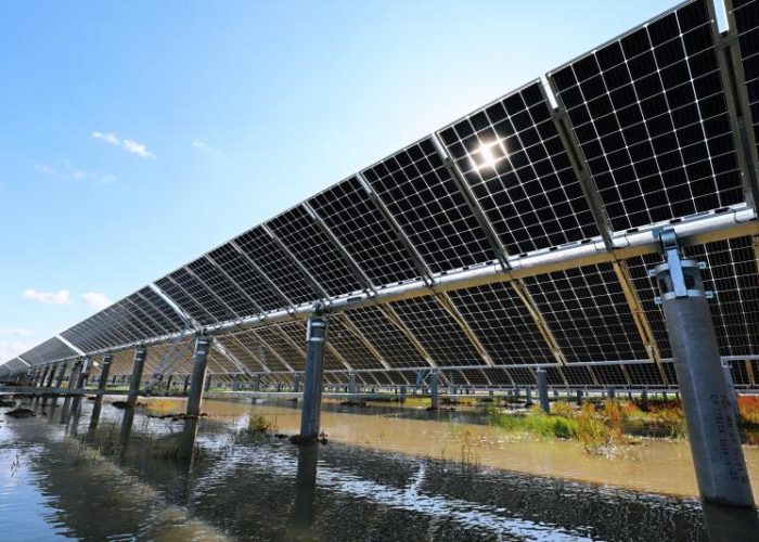 LONGi_Solar_Bifacial_module_PV_power_plant_water