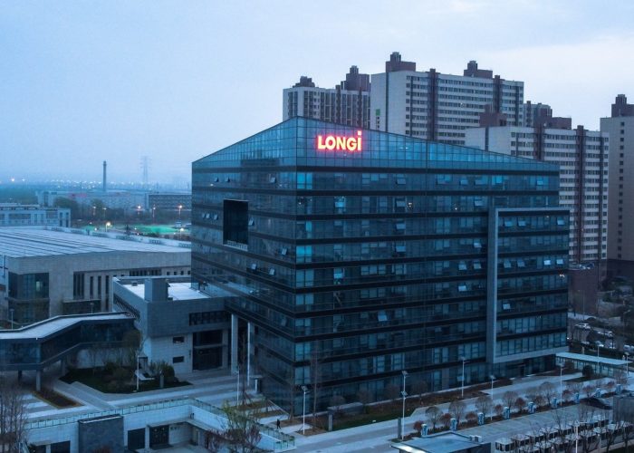 LONGi Solar’s module shipments for 2020 reached a record 24.53GW. Image: LONGi Solar.