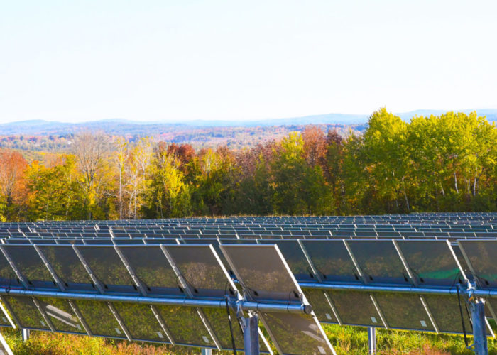 Longroad Energy’s Monmouth, ME solar project. Image: Longroad Energy