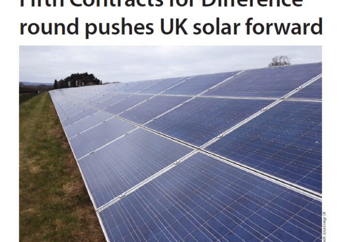 Market Watch - Fifth Contracts for Difference round pushes UK solar forward