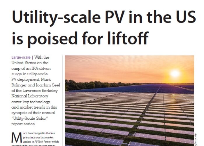 Market Watch - Utility-scale PV in the US is poised for liftoff