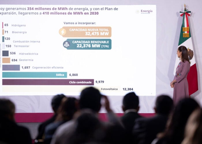 Mexico President Claudia Sheinbaum unveils country renewables target by 2030