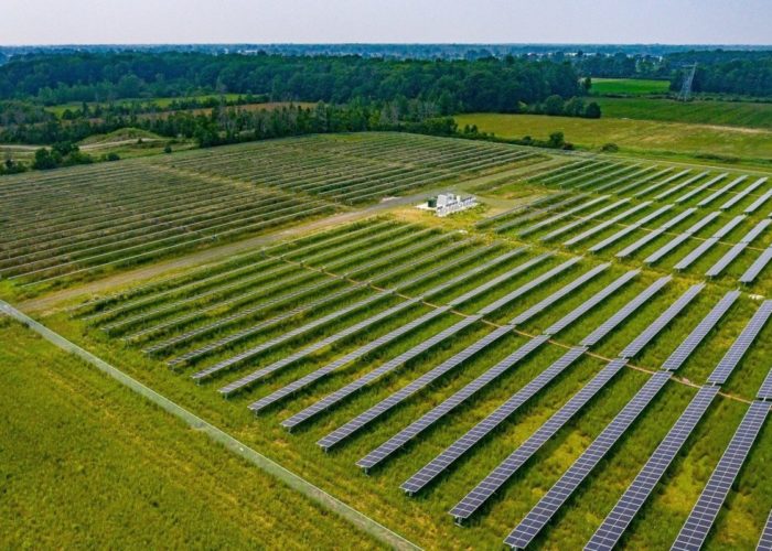 This Nexamp solar farm in Gloversville is one of 23 community solar projects in New York that will provide clean energy credits to Walmart and savings opportunities to area residents.