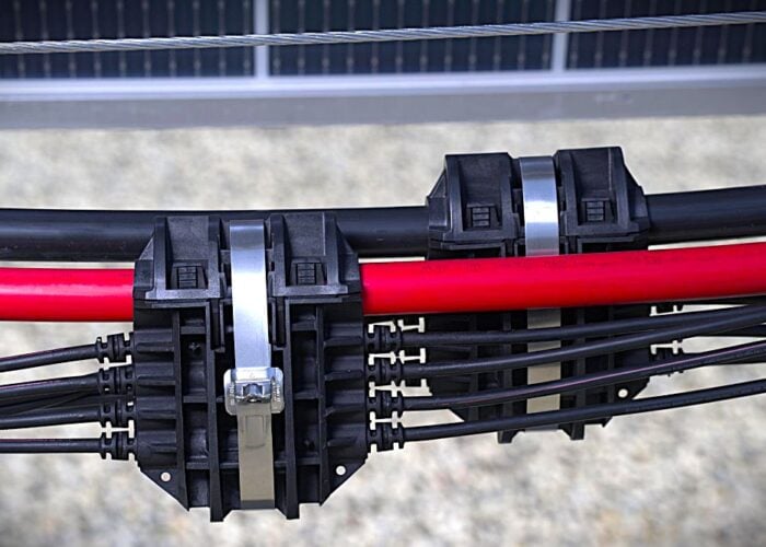 Close-up of NX PowerMerge, Nextracker's new eBOS product