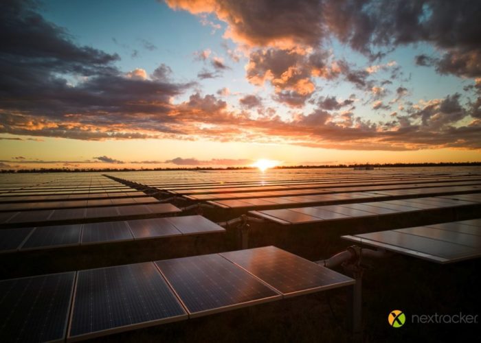 At least two of the solar projects will feature trackers from Nextracker. Image: Nextracker.