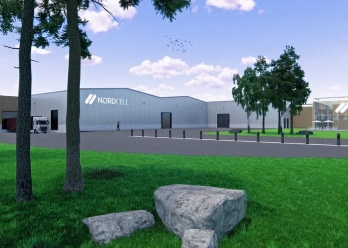 Render of 1.2GW module assembly plant in Sweden from Nordcell