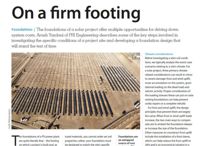 On a firm footing