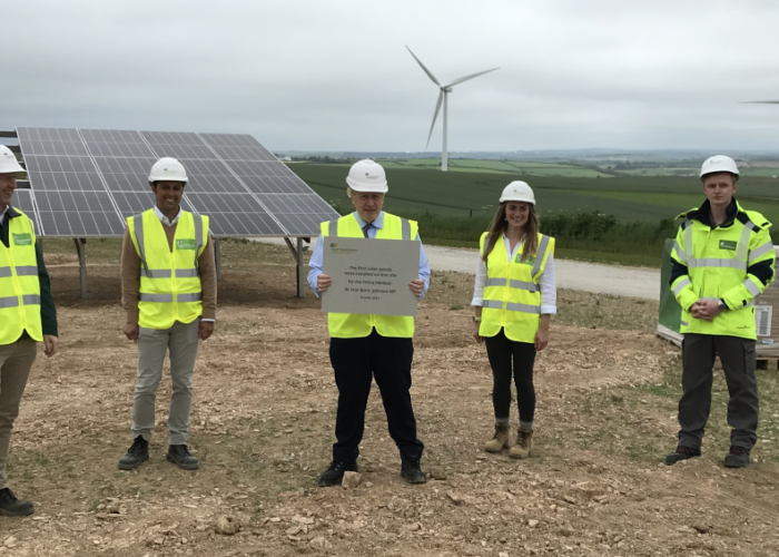 PM-Boris-Johnson-installs-first-PV-panel-at-Carland-Cross-image-ScottishPower