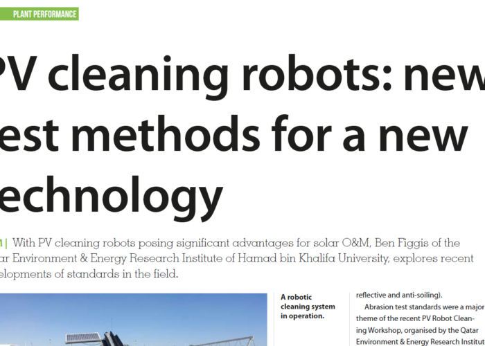 PV cleaning robots