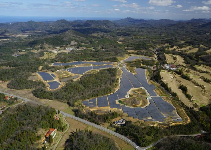 The 14MW Kanagi solar project in Japan. Image: Pattern Energy.