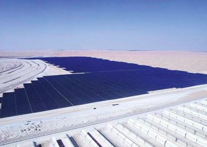 Phase 5 of the Mohammed bin Rashid Al Maktoum Solar Park. Image: Shanghai Electric.