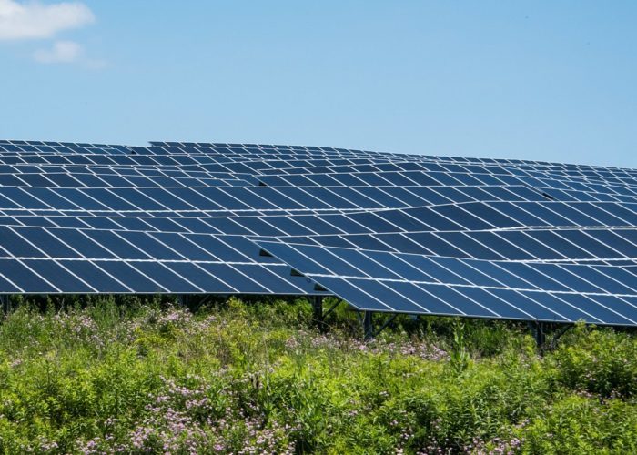 A new microgrid at Pittsburgh International Airport has more than 9,000 solar panels. Image: Pittsburgh International Airport.