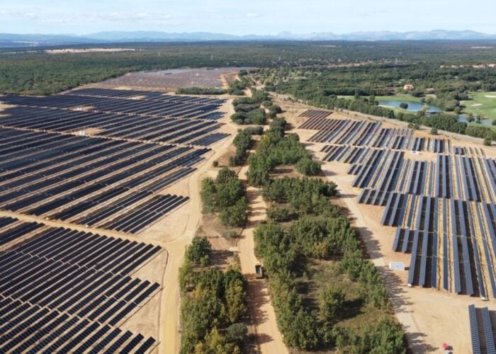 The 200MWp facility comprises four photovoltaic plants, each with an installed capacity of 50MWp. Image: Axpo.