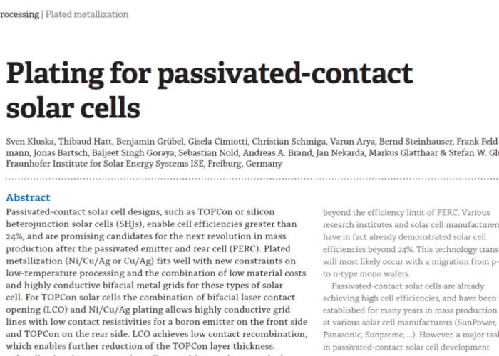 Plating-for-passivated-contact