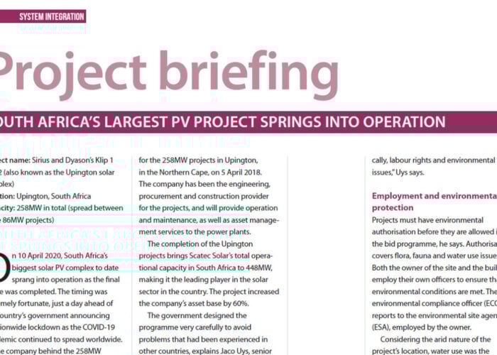 Project-Briefing-South-Africas-Largest-PV-Project-Springs-into-Operation