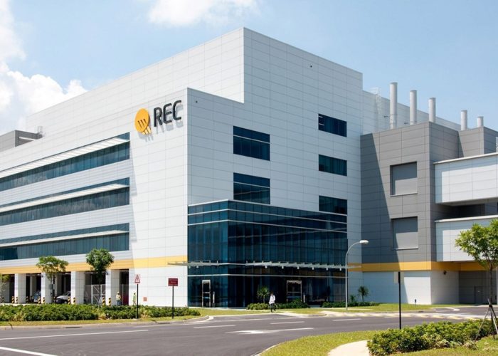 REC’s manufacturing facility in Singapore. Image: REC Group.