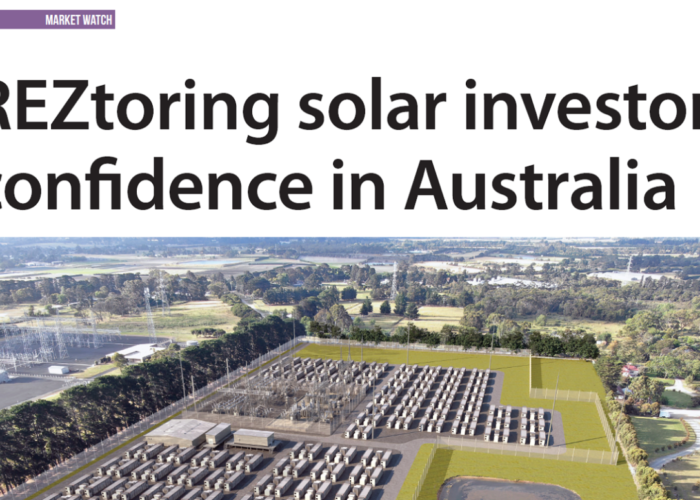 REZtoring solar investor confidence in Australia