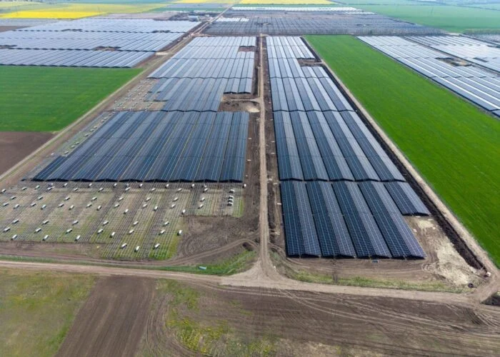 Aerial view of Renalfa's Szihalom solar-plus-storage project in Hungary