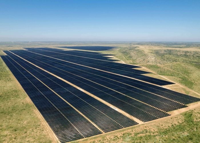 SB Energy’s 418MWp Juno Solar project in Texas. Image: SB Energy.