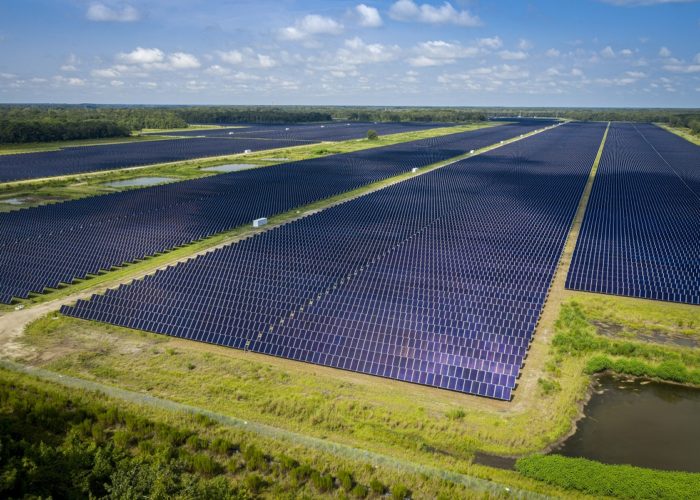 The US is on pace to produce 0.84qBTU of electricity from solar sources this year. Image: Dominion Energy