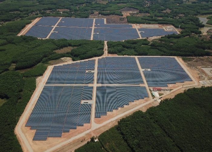 A utility-scale solar project in Vietnam. Image: Sharp Energy Solutions.