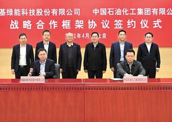 Sinopec-Longi-green-hydrogen-agreement-Sinopec-Zheng-Zhang