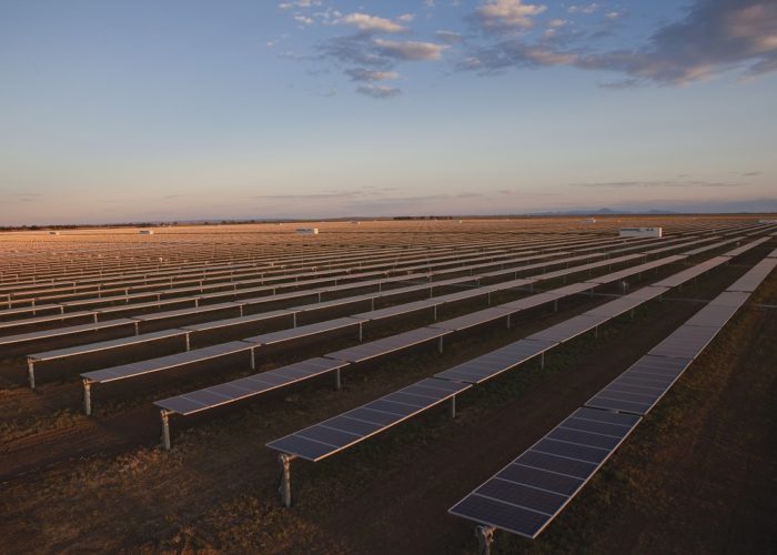 Solar panels at Moree Solar Farm. Moree, NSW.