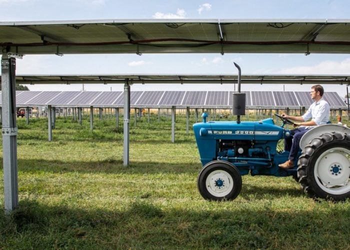 An agrivoltaics research project in Colorado, US. Image: Solar FlexRack/Werner Slocum, NREL.