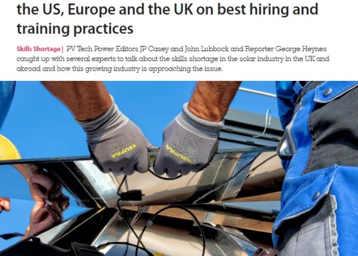 Solar skills shortage