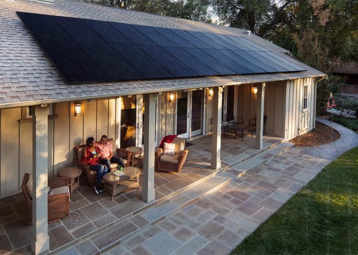 A SunPower residential installation.