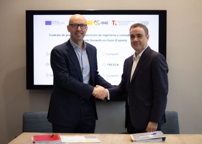 Delegates from Sunwafe and Tresca regarding the owner's engineering agreement for the 20GW wafer manufacturing plant