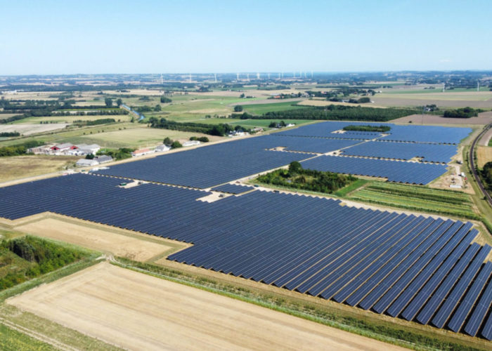 The Svinningegarden solar farm in Denmark. Image: European Energy AS