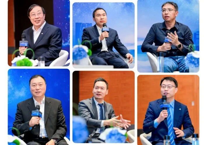 Executives from solar PV and energy storage companies at TUV Rheiland event