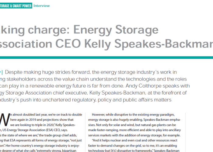 Taking-charge-Energy-Storage-Association-CEO-Kelly-Speakes-Backman