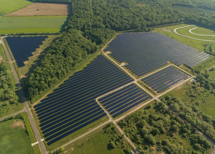 RES Group’s 13.8MW Terres Neuves solar project in Normandy. Image: RES Group.