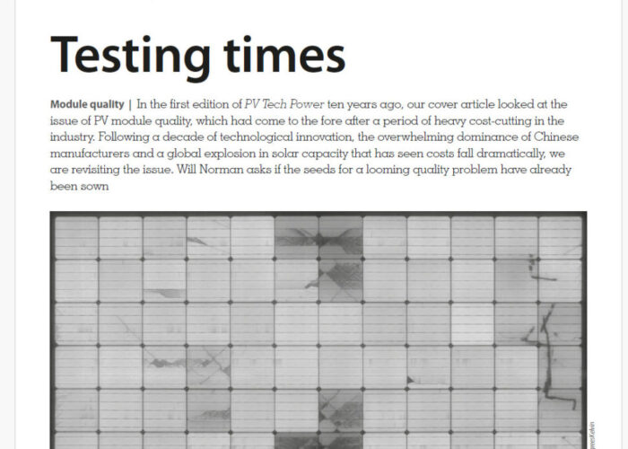 Testing times