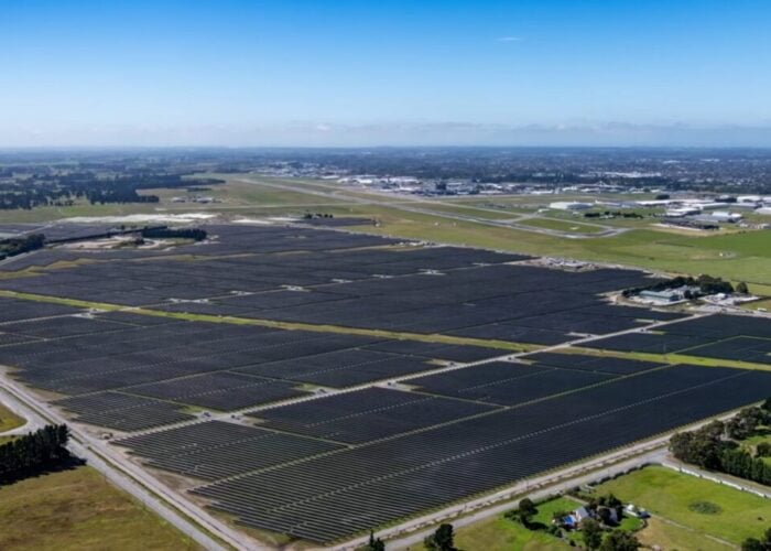 The 150MW Kōwhai Park solar PV power plant in New Zealand. Image: Contact Energy (via LinkedIn).