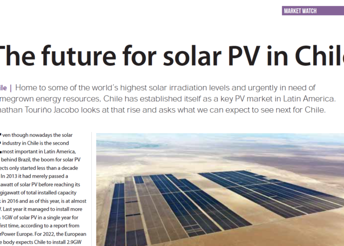 The future for solar PV in Chile