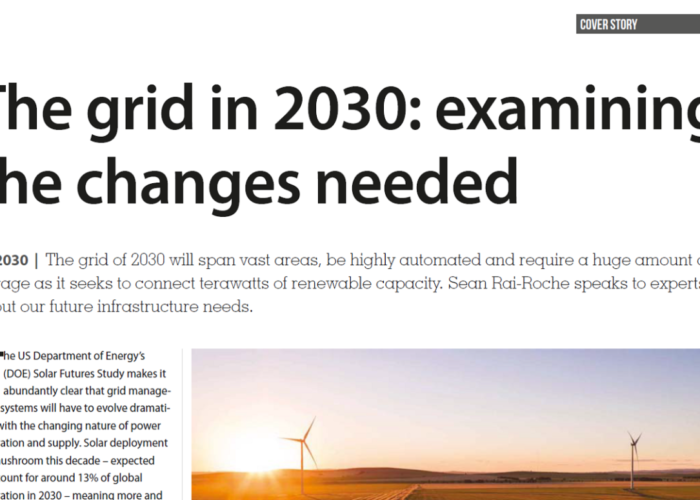 The grid in 2030 examining the changes needed