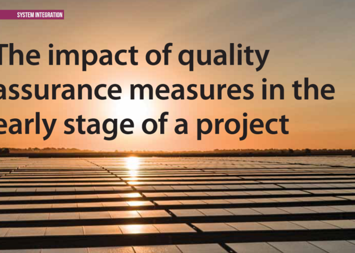 The impact of quality assurance measures in the early stage of a project