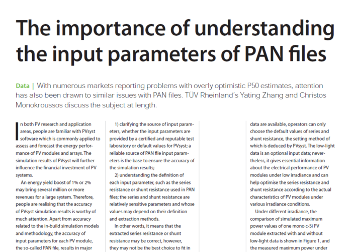 The importance of understanding the input parameters of PAN files