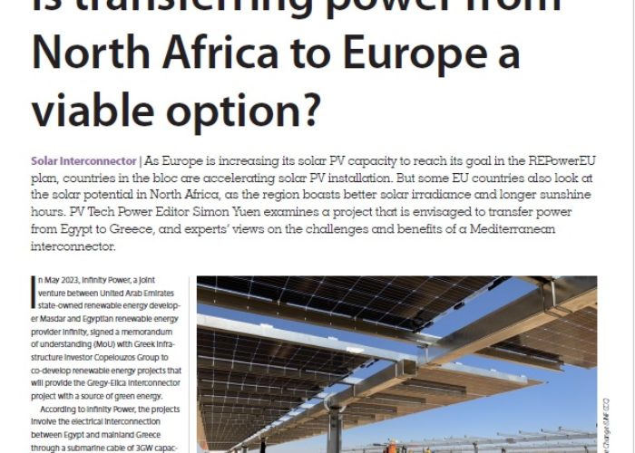 Transferring power from North Africa to Europe